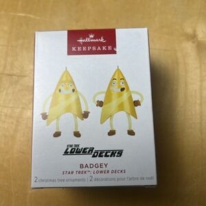 2023 Hallmark Keepsake Star Trek : Lower Decks Badgey Keepsake Ornaments Set